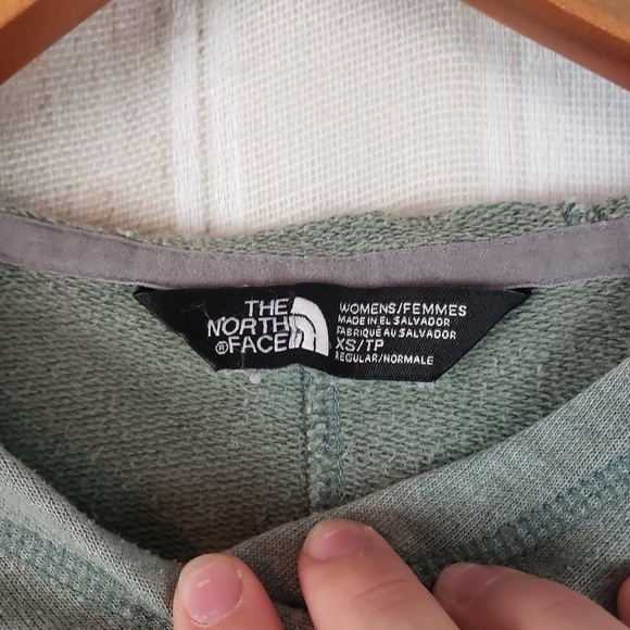 The North Face Pullover Hoodie Sweatshirt Green Size Extra Small - Picture 3 of 6